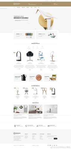 家居产品电商网页设计 构建沉浸式购物体验