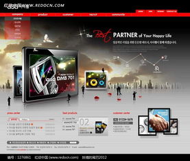 韩国数码产品网页模版PSD素材免费下载指南
